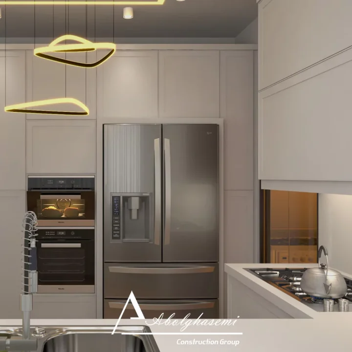 طراحی داخلی آشپزخانه پروژه 4