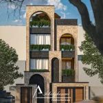 طراحی نما ایرانی ساختمان پروژه اقای آبایان